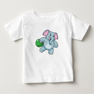 T-shirt Pour Bébé Éléphant de bowling