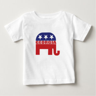 T-shirt Pour Bébé Éléphant de républicain de la Géorgie