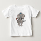 T-shirt Pour Bébé Elephant et bébé (Devant)
