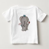 T-shirt Pour Bébé Elephant et bébé (Dos)