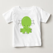 T-shirt Pour Bébé Eléphant mignon, Eléphant petit, Eléphant vert (Devant)