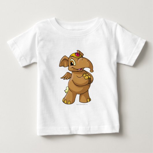 T-shirt Pour Bébé Elephante Brown (Devant)