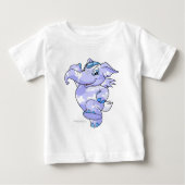 T-shirt Pour Bébé Eléphante Cloud (Devant)