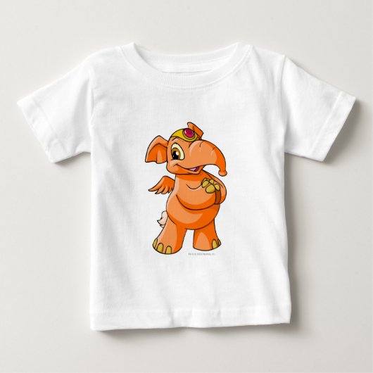 T-shirt Pour Bébé Elephante Orange (Devant)