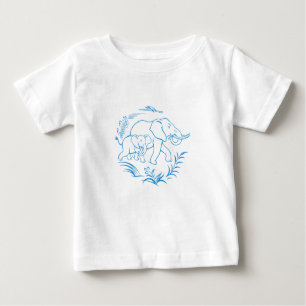 T-shirt Pour Bébé Eléphants 