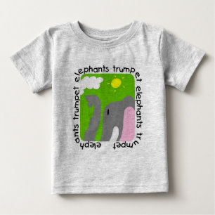 T-shirt Pour Bébé Eléphants Trumpet Baby Football Bodysuit