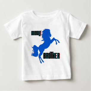 T-shirt Pour Bébé Élevage de chevaux de frère du milieu