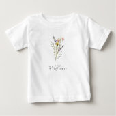 T-shirt Pour Bébé Élever un Fleur sauvage et un Fleur sauvage (Devant)