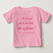 T-shirt Pour Bébé Elle est féroce ! (Devant)