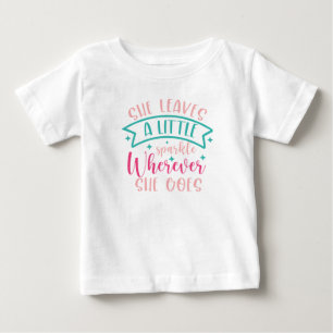 T-shirt Pour Bébé Elle laisse une petite étincelle