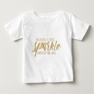 T-shirt Pour Bébé Elle laisse une peu d'étincelle