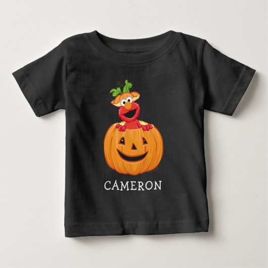 T-shirt Pour Bébé Elmo | Citrouille de Halloween (Devant)