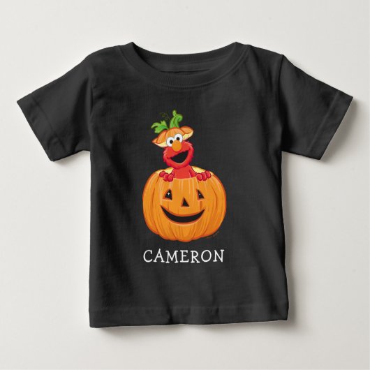 T-shirt Pour Bébé Elmo | Citrouille d'Halloween (Devant)