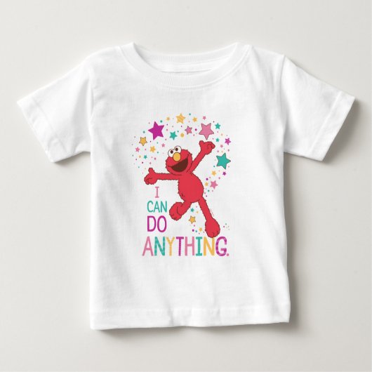 T-shirt Pour Bébé Elmo | Je Peux Tout Faire (Devant)