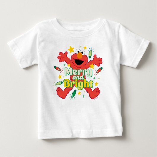 T-shirt Pour Bébé Elmo | Joyeux et lumineux (Devant)