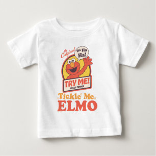 T-shirt Pour Bébé Elmo qui fait coucou graphique rétro Tickle Me Elm