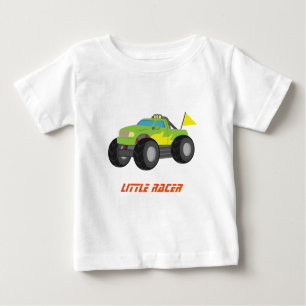 T-shirt Pour Bébé Emballage du camion de monstre vert pour des bébés