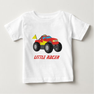 T-shirt Pour Bébé Emballant le camion de monstre rouge, pour des