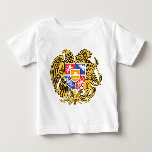 T-shirt Pour Bébé emblème de l'arménie (Devant)