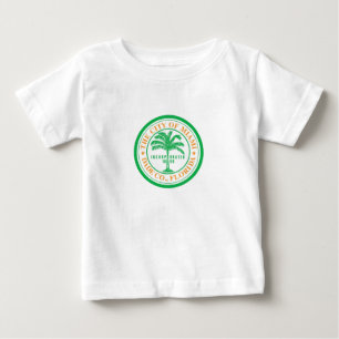 T-shirt Pour Bébé Emblème de Miami, Floride T-shirt bébé