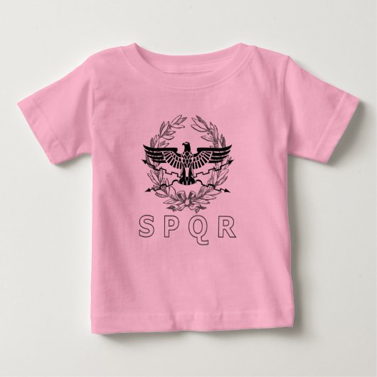T-shirt Pour Bébé Emblème du SPQR de l'Empire romain (Devant)