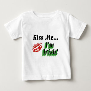 T-shirt Pour Bébé Embrasse-moi Je suis irlandais