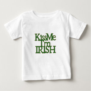 T-shirt Pour Bébé Embrasse-moi Je suis Irlandais St Patrick's Day