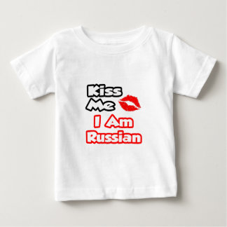 T-shirt Pour Bébé Embrasse-Moi...Je Suis Russe