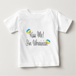 T-shirt Pour Bébé Embrassez-moi ! Je suis ukrainien