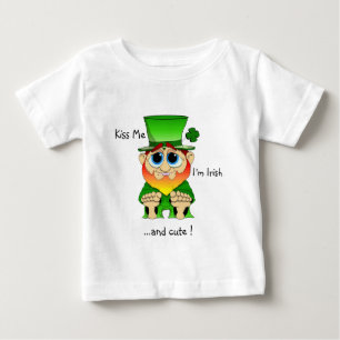 T-shirt Pour Bébé Embrassez-moi que je suis cajolerie mignonne de