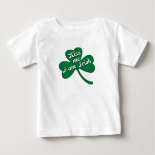 T-shirt Pour Bébé Embrassez-moi que je suis irlandais