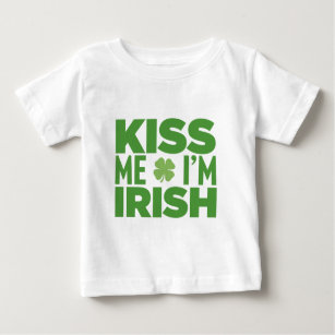 T-shirt Pour Bébé Embrassez-moi que je suis le jour de St Patrick