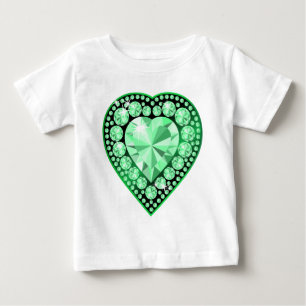 T-shirt Pour Bébé Emerald Gem Heart