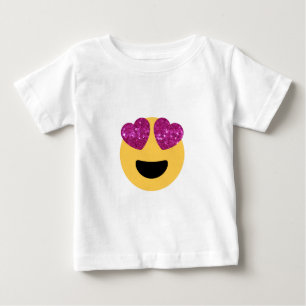 T-shirt Pour Bébé émoticône du coeur de parties scintillant
