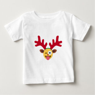 T-shirt Pour Bébé émotion des rennes de xmas