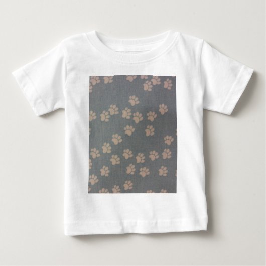 T-shirt Pour Bébé Empreintes blanches (Devant)