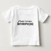 T-shirt Pour Bébé Empreintes Carbone - Anthropocène (Dos)