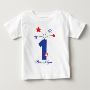 T-shirt Pour Bébé En avant du premier de l'équipement d'anniversaire