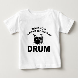 T-shirt Pour Bébé En ce moment je jouerais plutôt le TAMBOUR