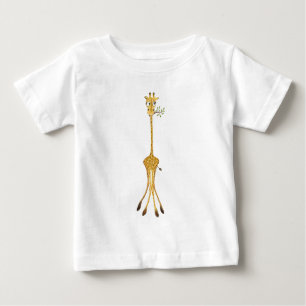 T-shirt pour bébé en girafe drôle