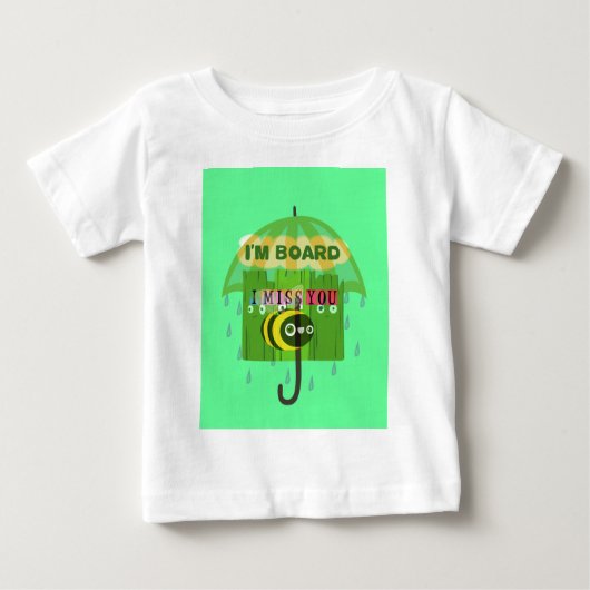 T-shirt Pour Bébé En gros, vous me manquez : Texte inspirant (Devant)