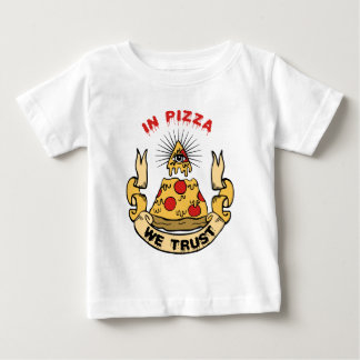 T-shirt Pour Bébé En Pizza Nous Avons Confiance