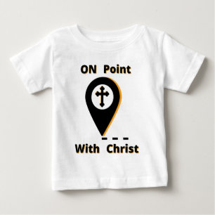 T-shirt Pour Bébé En Point Avec Christ Biblique