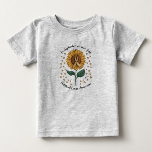 T-shirt Pour Bébé En septembre nous portons de l'or pour la sensibil