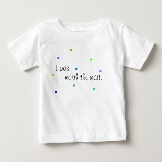 T-shirt Pour Bébé En valeur l'attente - pièce en t (Devant)