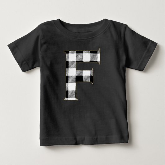 T-shirt Pour Bébé en vichy chèque F (Devant)
