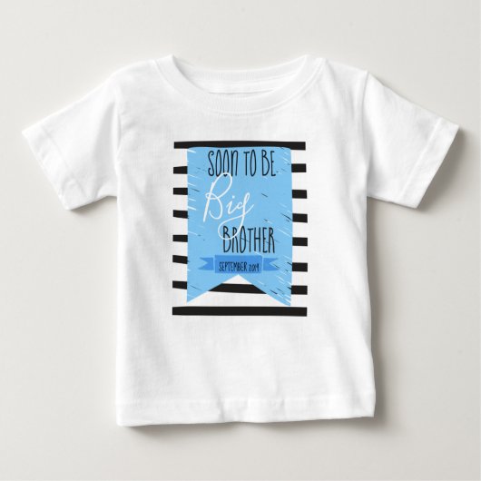 T-shirt Pour Bébé Enceinte : Bientôt grand frère (Devant)