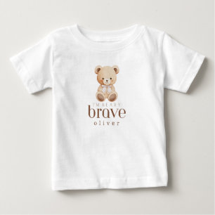 T-shirt Pour Bébé enfance courageuse cancer malade enfants nom perso
