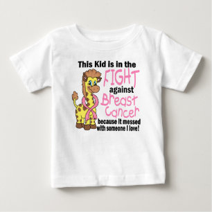 T-shirt Pour Bébé Enfant dans le combat contre le cancer du sein