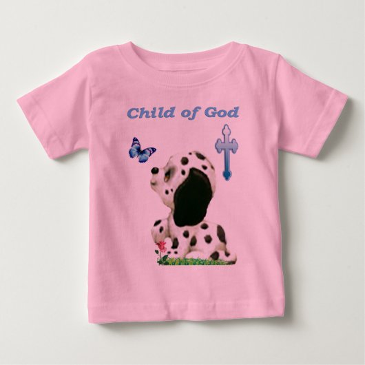 T-shirt Pour Bébé Enfant de Dieu (Devant)